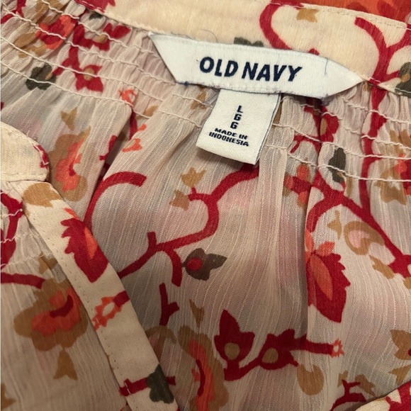 Old navy chiffon lightweight blouse L - Picture 4 of 4